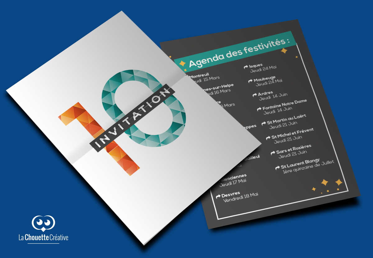 invitation-cerfrance1 Conception d'une invitation pour les 10 ans de Cerfrance