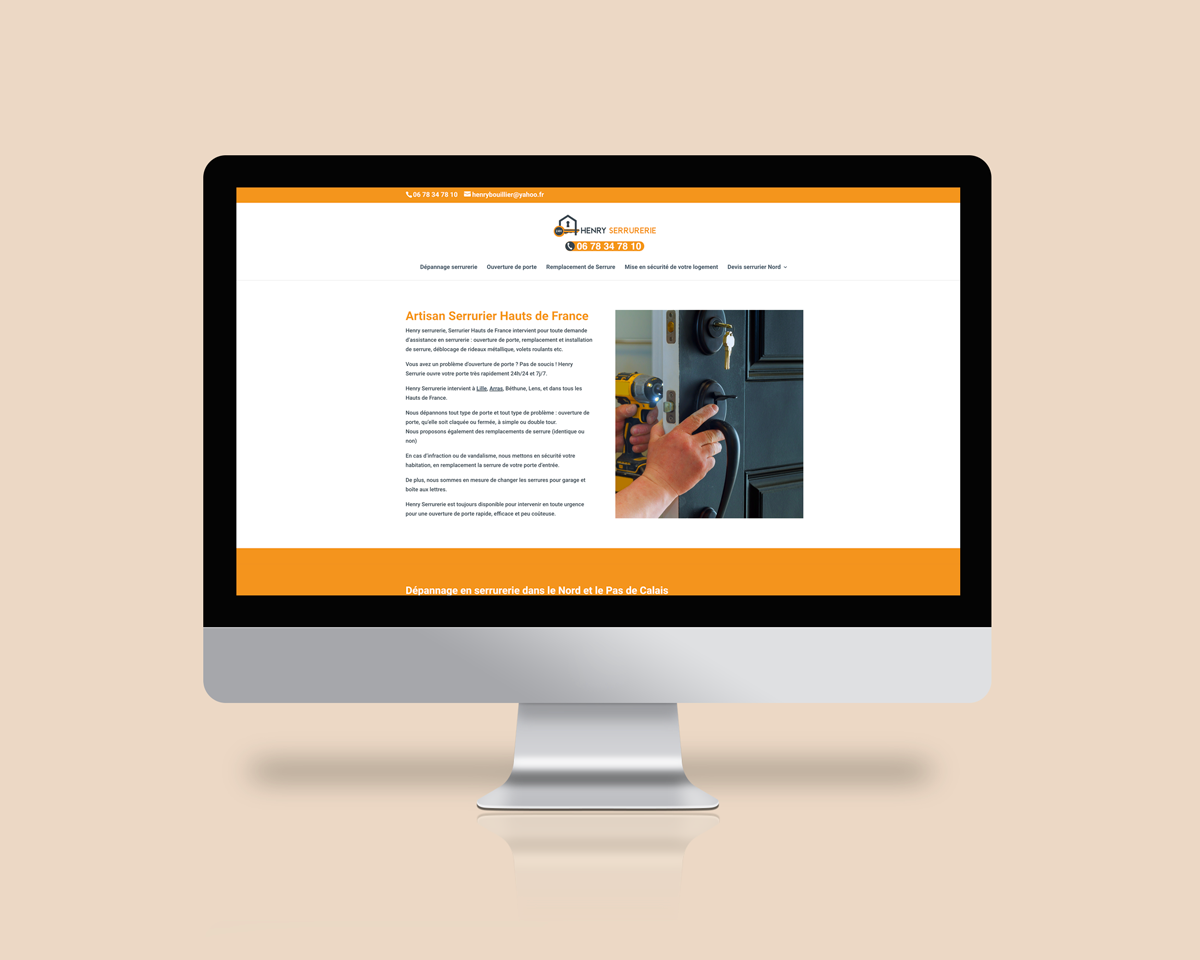 site internet Henry Serrurerie<br />
