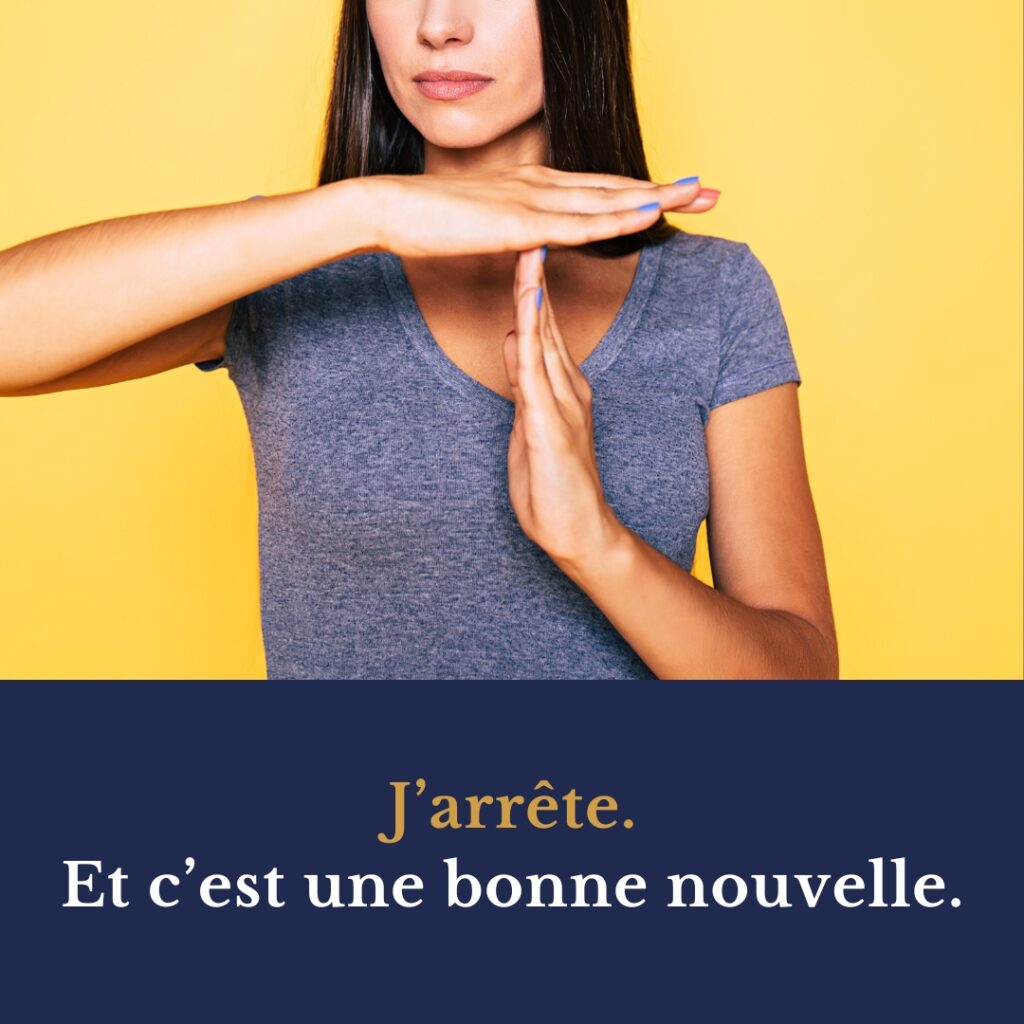 jarrete et c'est une bonne nouvelle