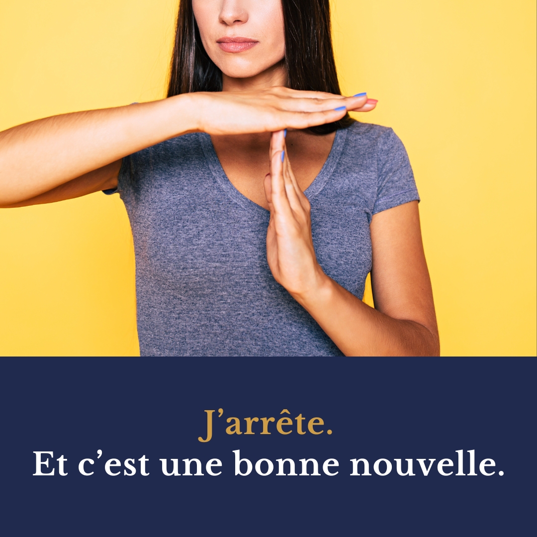 jarrete et c'est une bonne nouvelle